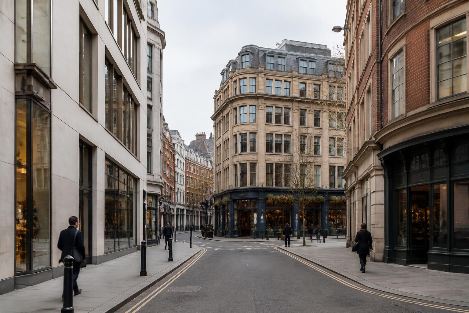 Property Portfolio Insurance 2 Street of UK commercial buildings with shops, offices and a converted mixed use block